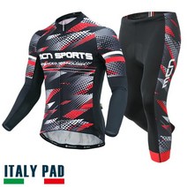 MCN 남성 긴팔+7부 라이딩 로드 자전거 의류 복장 세트 노멀크러쉬