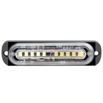 초박형 스트로브 라이트 10led 화물 트럭 측면 중간 경고등 930v 자동차 플래시, 01 10LED, 07 Yellow and White