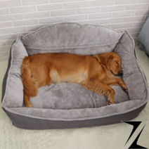 강아지 대형견 방석 특대형 리트리버 허스키 진돗개 겨울용, 기본 그레이