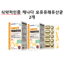 캐나다 컴플리트 프로바이오틱스 락토바실러스 신바이오틱스 유산균 분말 가루 캡슐 시너지 프리바이오틱스 100억 장내유익균 여성 장건강 배변활동 17종, 2개, 415mg 60캡슐