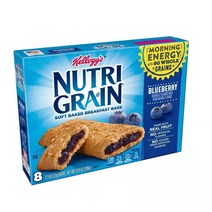 Kelloggs 뉴트리 그레인 소프트 베이크드 브렉퍼스트 바 블루베리, 37g, 8개입