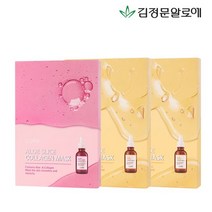 [김정문알로에] 큐어 알로에 슬라이스 콜라겐5+비타10 마스크팩, 단품