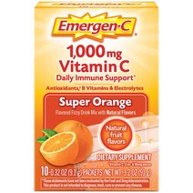이머전씨 비타민 C 1000mg 피지 드링크 믹스 슈퍼 오렌지, 10개입, 1개
