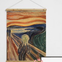 [바보사랑] 우드스크롤_90CmX120Cm-에드바르뭉크_절규(대형)[꾸밈], 상세 설명 참조, 상세 설명 참조, 상세 설명 참조