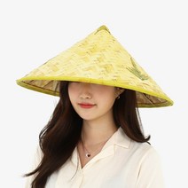 베트남모자 밀짚모자 낚시 작업 고깔 전통 농라 썬캡, 단품