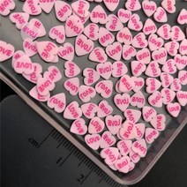 60g 심장 Polymerclay 아이들 점토 뿌리 Diy/공예 Diy 만들기/네일 아트/스크랩북 장식/공예 필러, [10] Love Heat Pink