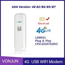 LDW931-2 4G 나노 SIM 카드 라우터 와이파, 미국 LDW931