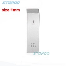 블록게이지 측정 웨지 고정밀 스틸 병렬 선반 도구, 1mm 블록 게이지