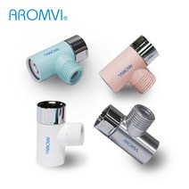 아롬비 샤워 드레인 밸브 잔수배출, 화이트 2개 세트, 1개