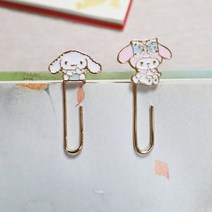 귀여운 마이멜로디 시나모롤 캐릭터 북클립 책갈피 북마크 메탈 금속클립