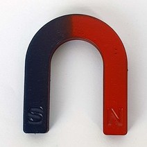 말굽자석 중(50x60mm)/ 과학 실험실습교구 수업준비물 장난감만들기재료 초등학습교육용
