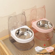 고양이자동급식기 강아지 급식기 반려동물 개 고양이 그릇 물 먹이 조절식 새끼 높이 스탠드 접시 용품, 6.C-upgrade