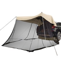 저무리 차박텐트 포터캠핑카 캠핑카구조변경 입문용 qm6 타프쉘 팰리세이드 car rear extension sunshade tent vehicle trunk side car, 베이지