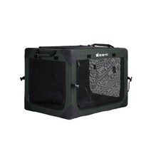 강아지 겨울집 페프릭 폴딩 하우스 car dog cage 통합 접이식 개집 골든 리트리버 corgi 둥지 애완 동물 케이지 대형 및 중형 고양이 텐트, 초록, s, 초록
