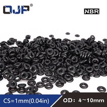 50 개몫 고무 링 nbr 씰링 o-링 1mm 두께 od44.555.566.577.588.599.510mm o 링 씰 니트릴 가스켓, 5x3x1mm, 150개
