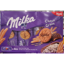 MILKA 밀카 초코그레인 쿠키 168g x 4팩 / 코스트코, 672g, 1개