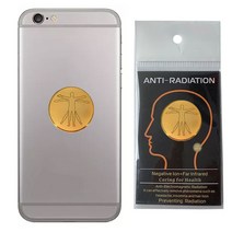 전자파 전자파차단 전자파차단스티커 보호필름 1pc 안티 방사선 보호기 방패 emf 보호 휴대 전화 스티커 emr 차단기 휴대 전화 건강 보호 황금 스티커, 없음, 1개