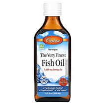 칼슨 노르웨이전 The very Finest 피시오일 내추럴 믹스 베리 1600mg 200ml, 6병, 198.14ml