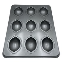 정우 실리콘 코팅 레몬마들렌틀 9구 [홈베이킹 레몬마들렌판 정우공업사], 1개