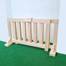 편백나무 원목 반려동물 소형견 가림판 안전문 문 높이 45cm