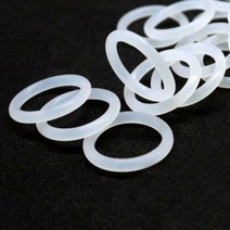 오링 CS 3 mm 식품 등급 실리콘 O-링 외경 10-75mm 흰색 고무 씰 링 내열성-35 ℃-200 ℃ 5 개580523, 24mm x 3mm