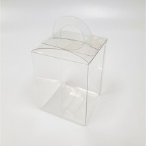주연상사 PET투명 손잡이 상자, 6.5cm*6.5cm*12cm(25장)