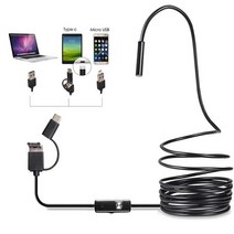 배관내시경 하수구내시경 카메라 USB 내시경 타입 C 보어스코프 OTG 안드로이드 폰용 윈도우 PC 맥북 7mm, 05 10m_01 Soft Cable