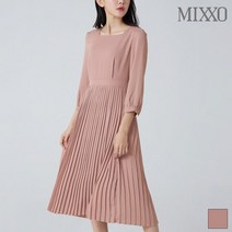 미쏘 주름 롱 원피스_MIWOW9933R