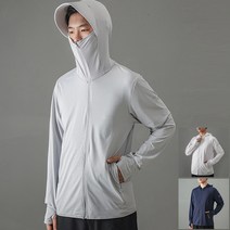 낚시쿨티 쿨넥 춘추낚시복 여름긴팔 자외선차단 집업 낚시복장 바람막이, 네이비