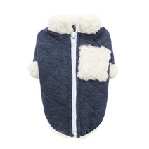 도그도그 [도그도그] 누빔무스탕 강아지아우터, 블루