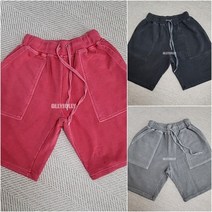 영앤클래시 남성 빅 사이즈 피그먼트 반바지 빈티지 워싱 핑크 반바지 M올리졸리3m5w30