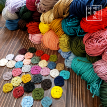 메종드아씨 빛고운 전통 매듭 꼰세사 10마 900cm 모음/42색상/전통 매듭 공예 재료/고급 인견 매듭실, 복분자