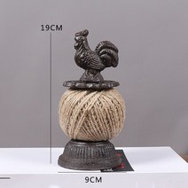 주철 Zakka 대마 로프 프레임 고양이 새 재봉틀 레트로 DIY 소품 수공예품 식료품 꽃집 정원, 보빈이, 03 Style 3