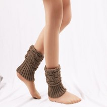 지뢰계 레그워머 양산형 니트 니삭스 발토시 발목토시, one size, 17cm khaki