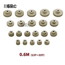 웜기어 1/10 RC 모델 자동차용 알루미늄 합금 금속 피니언 모터 13T 20T 30T 33T-87, 12.23 T