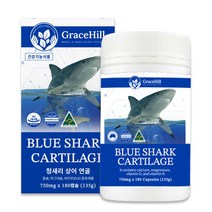호주 청새리 상어연골 칼슘 마그네슘 비타민D 영양제 뼈건강 180캡슐, 1통(3개월)