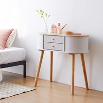 데코라인 비쥬블랑쉬 템바보드 입식 미니 화장대, 메이플화이트