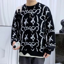 티티웍스 남성용 캐릭터 라운드 니트 맨투맨
