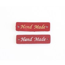 레터링 가죽라벨 (45x12mm) (낱개), 골드 레터링 (20015)