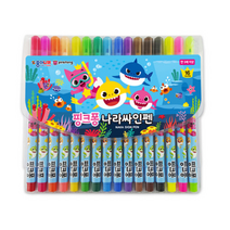 종이나라 핑크퐁 상어가족 나라싸인펜 16색, 혼합 색상, 13개