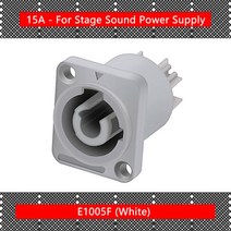20PCS SpeakON Male 플러그 PowerCON 유형 A NAC3FCA + NAC3MPA-1 섀시 플러그 패널 어댑터 3Pin Powercon, 14 20xE1005F 15A