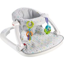 피셔 프라이스 휴대용 아기의자 싯미업 바닥의자 (장난감포함), 허니듀 드롭