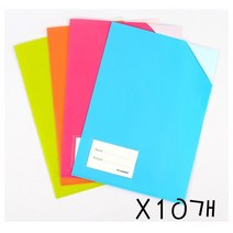 L자형 파일홀더 X10개 랜덤 서류보관 홀더 L형홀더, 없음