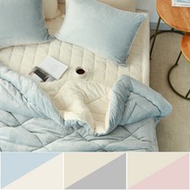 아망떼 소울메이트 플란넬 극세사 리버시블 이불세트 3color