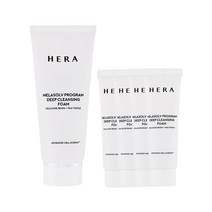 NEW 헤라 화이트 프로그램 딥 클렌징 폼 멜라솔브 200ml + 200ml(50mlx4개), 1세트, 1