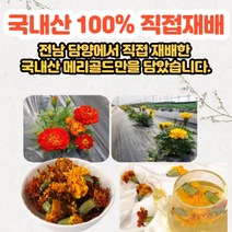 국내산 메리골드꽃차 체지방분해 꽃잎차 효능 효과, 20g(1병)