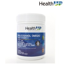 HealthUp 헬스업 폴리코사놀 오메가3 플러스 비타민D 200정