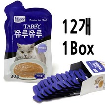 테비 쮸루쮸루 헤어볼 30g - 12개세트/고양이간식 고양이사료 영양제 스프, 1