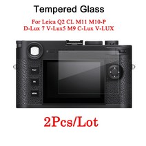 Leica Q2 CL M M0-P D-Lux 7 V-Lux5 M9 V-LUX 카메라 강화 유리 스크린 보호 필름 용 2PCS 화면, 07 C-Lux