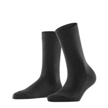 FALKE 여성용 Family W So (네이비 블루 6499) [미국 직배송], 3.5-6, Black (Black 3009)